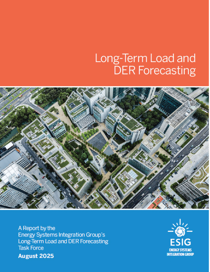 Cover of the Load and DER Forecasting Report
